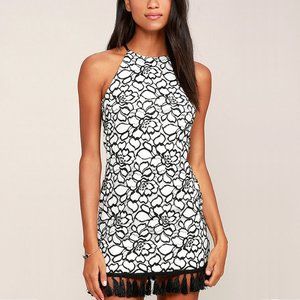 Lulu’s - ‘My Belle’ Lace Dress (BLACK/WHITE)